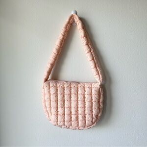 Quilted Puffy Pink shoulder bag